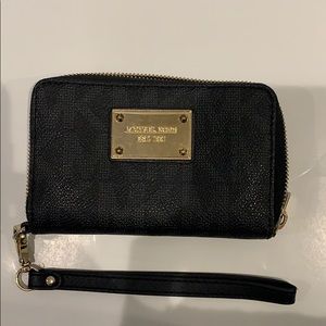 Michael Kors Black Wristlet